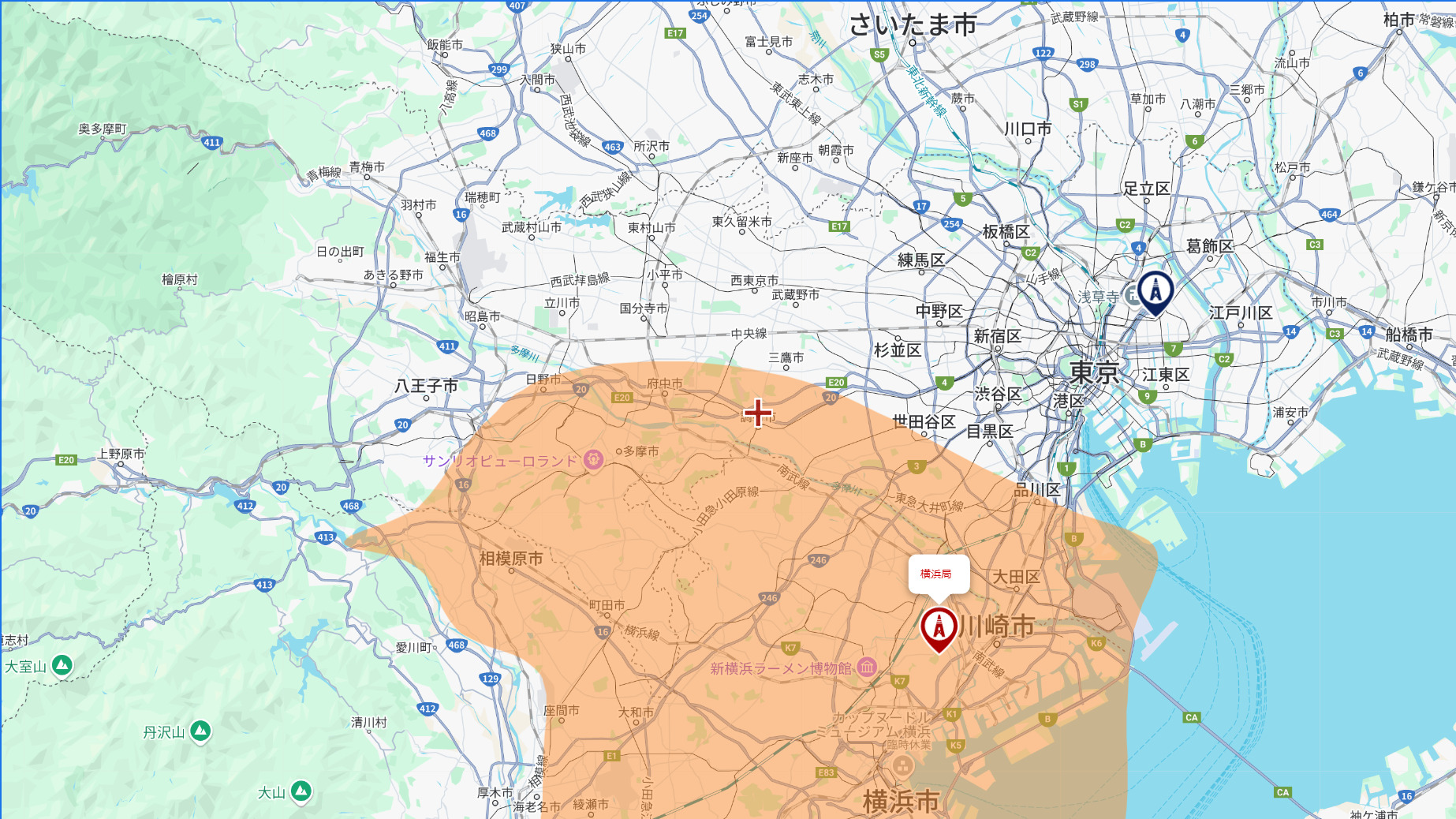 調布市の電波事情